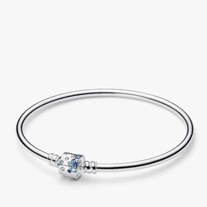Pandora Sparkling Barrel Clasp Bangle